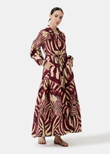 Catherine - Crazy Zebra Burgundy