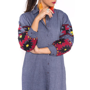 Drift Away embroidered dress