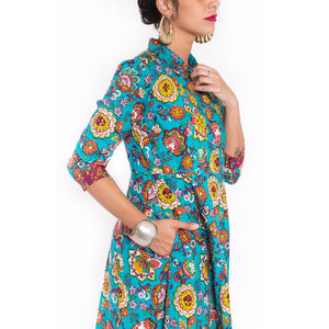 Flower love embroidered dress