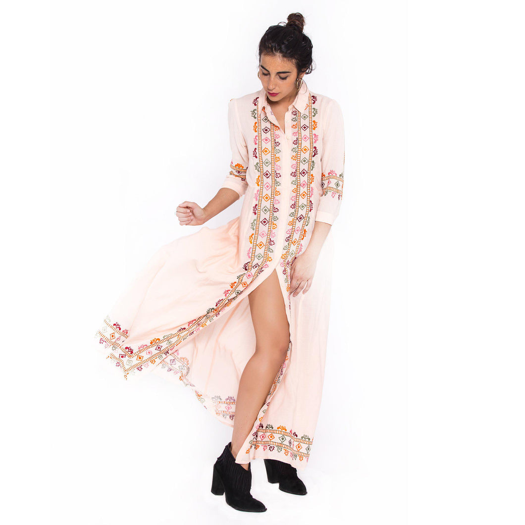 Pink romance maxi dress
