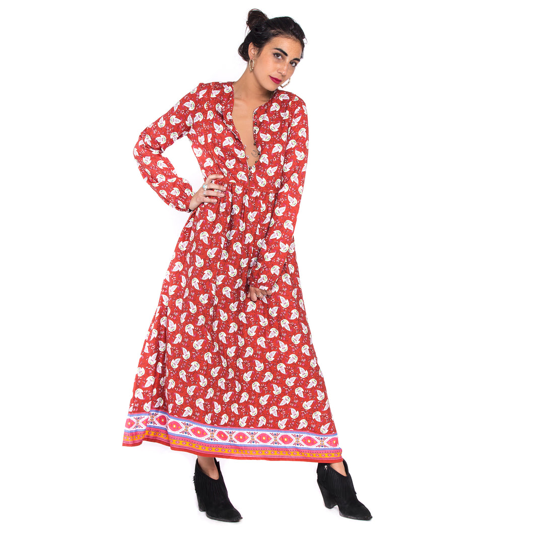Red is Love maxi dress