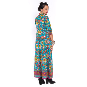 Flower love embroidered dress