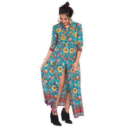 Flower love embroidered dress